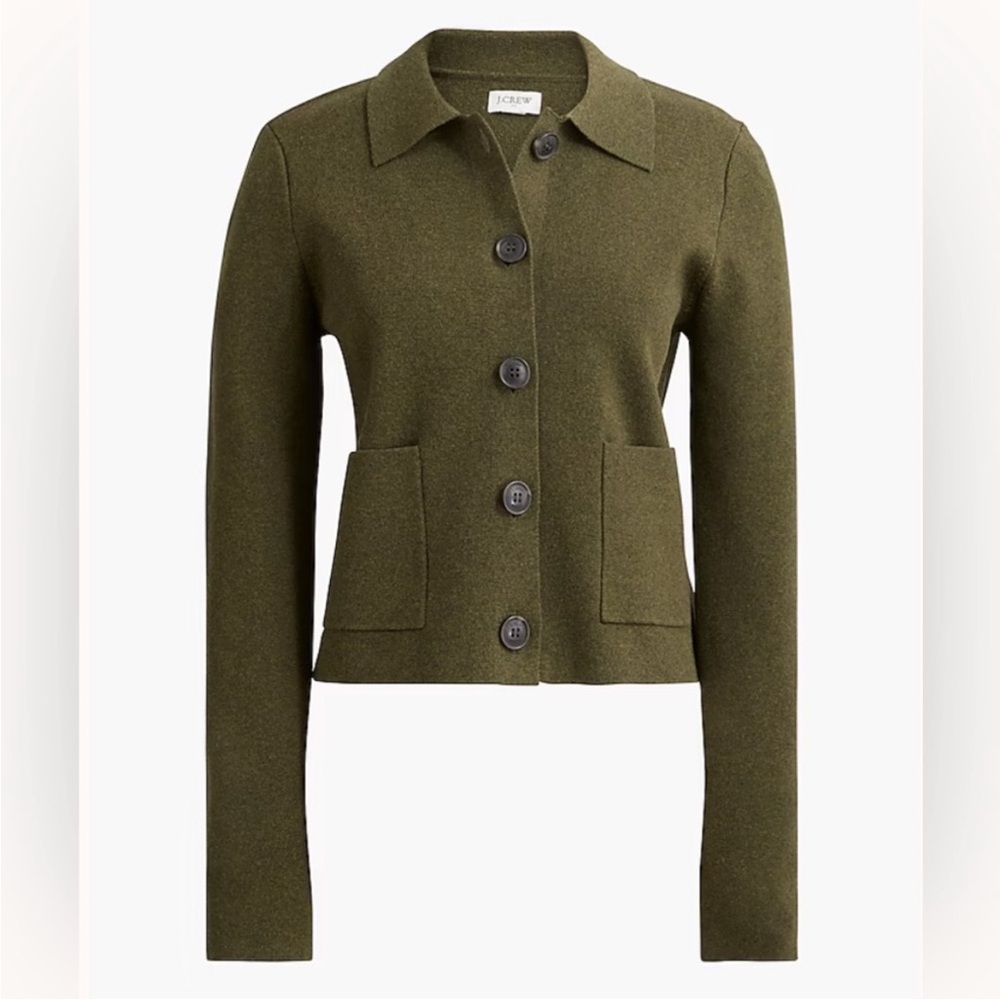 JCrew Factory Polo Cardigan Sweater